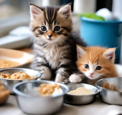 1 到 2 个月小猫的最佳饮食：2个月小猫吃的食物