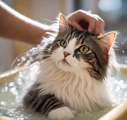 在家给猫咪洗澡的终极指南（一步一步教你轻松帮猫咪洗香香）