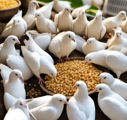 鸽子吃啥食物