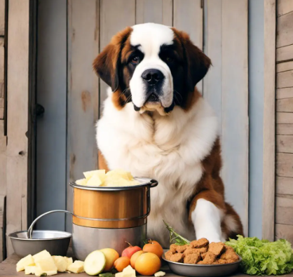 圣伯纳犬喂养指南：营养丰富的饮食与喂食数量建议